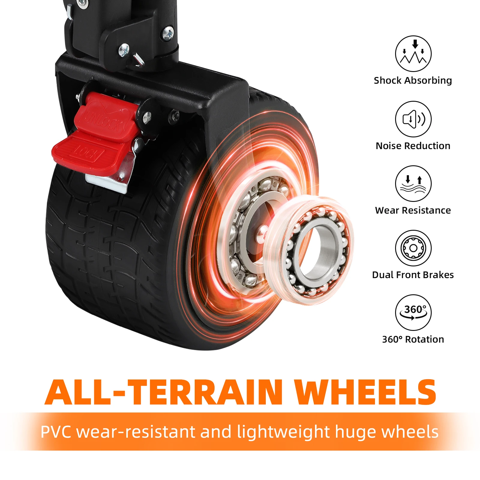 عربة قابلة للطي سعة 260 لترًا مع سعة وزن 440 رطل، عربة حديقة قابلة للطي للتخييم والرياضة في الهواء الطلق