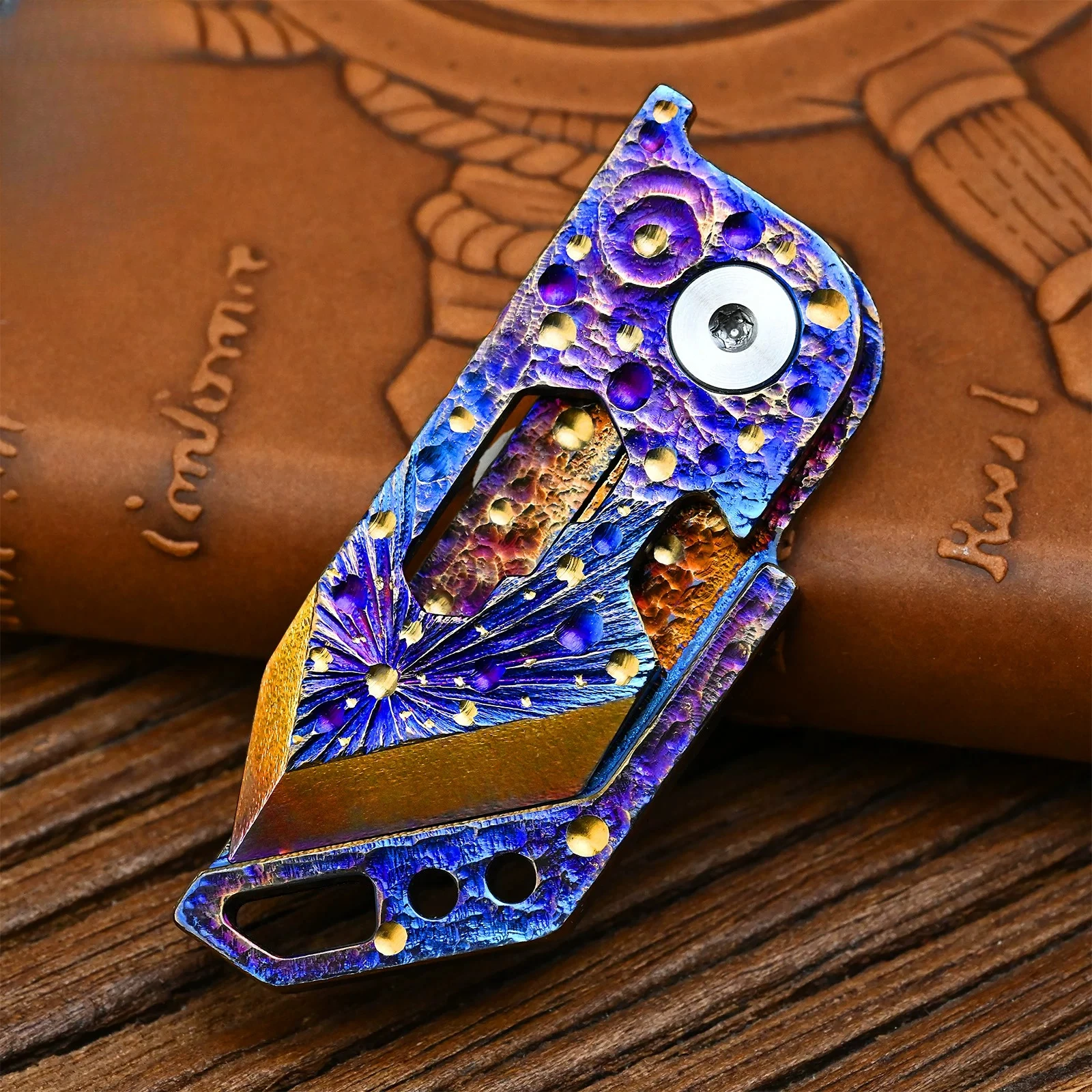 Titanium Alloy Multifunctional Folding Pry Bar Wrench Bottle Opener Outdoor Camping Portable Emergency EDC Tool