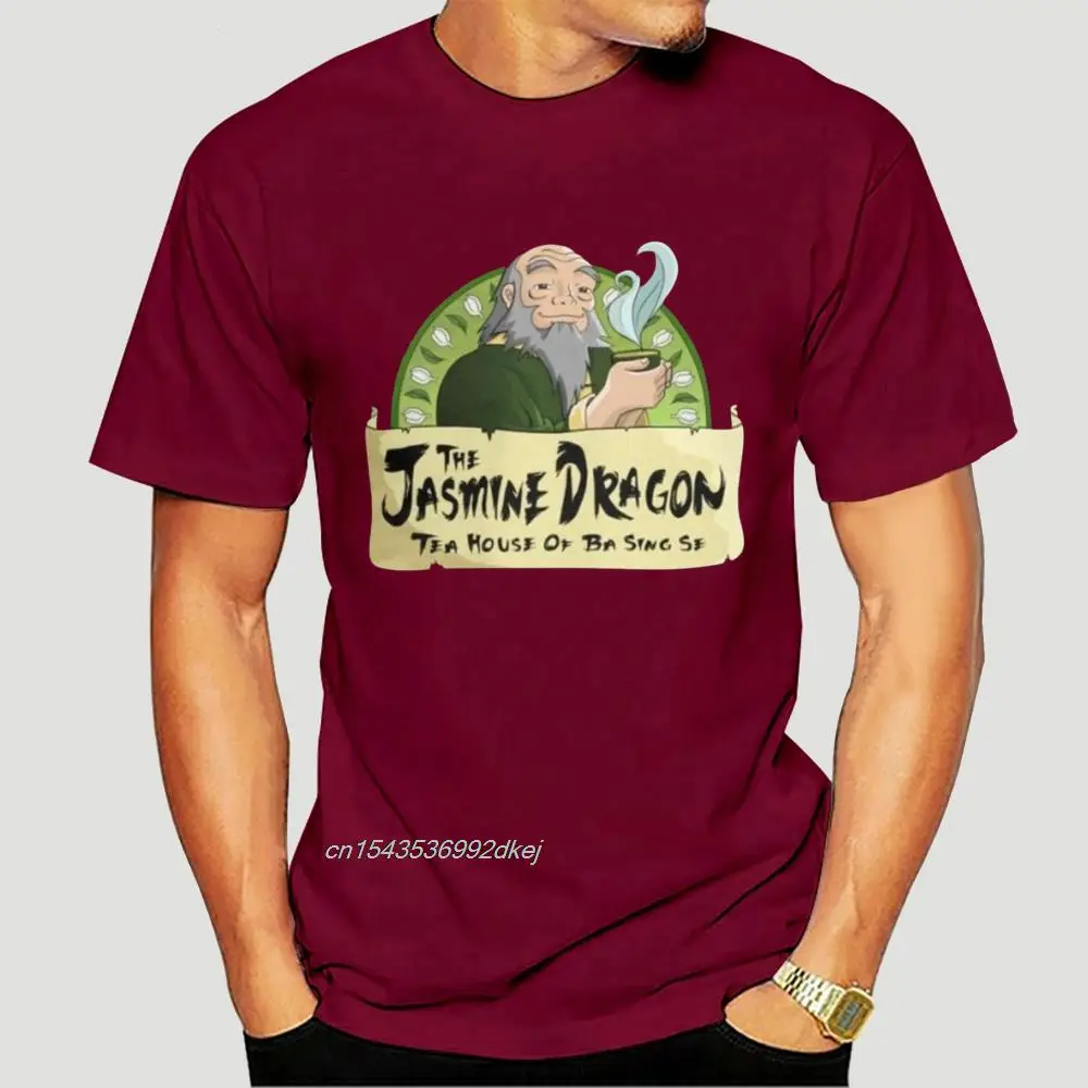 Men T-Shirts The Jasmine Dragon Tea House Funny 100% Cotton Tees Short Sleeve Avatar The Last Airbender T Shirt  Clothes 0483A