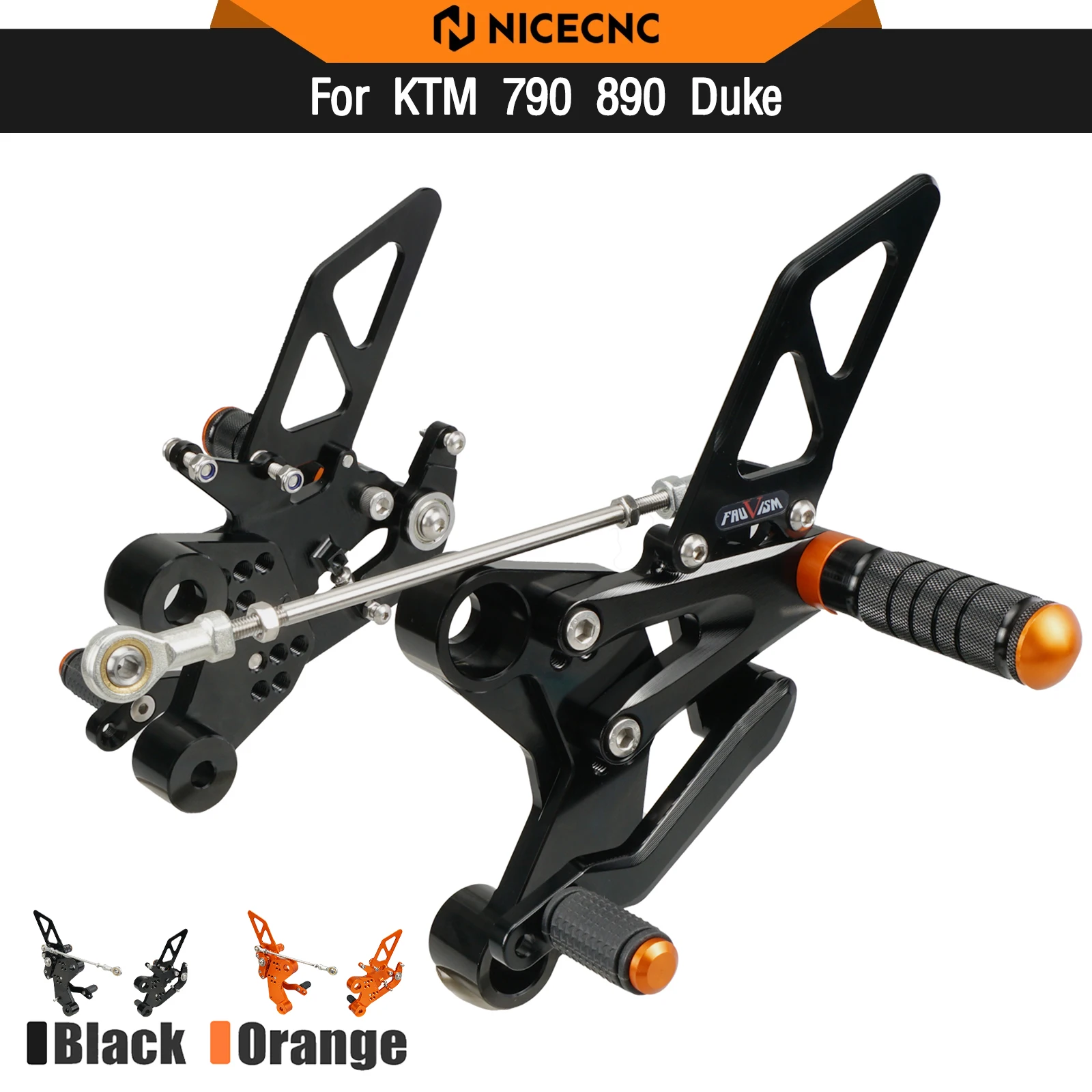 

For KTM 790 Duke 890 Duke Adjustable Rearsets Footrest Footrest 790 Duke 2018-2023 890 Duke 2020-2023 2021 2022