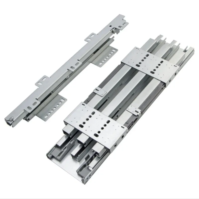 Heavy-Duty Slide Rails for High-Deep Cabinets 80kg Heavy-Duty Side-Mounted Cabinets Wardrobe Upper and Lower Rail Slides