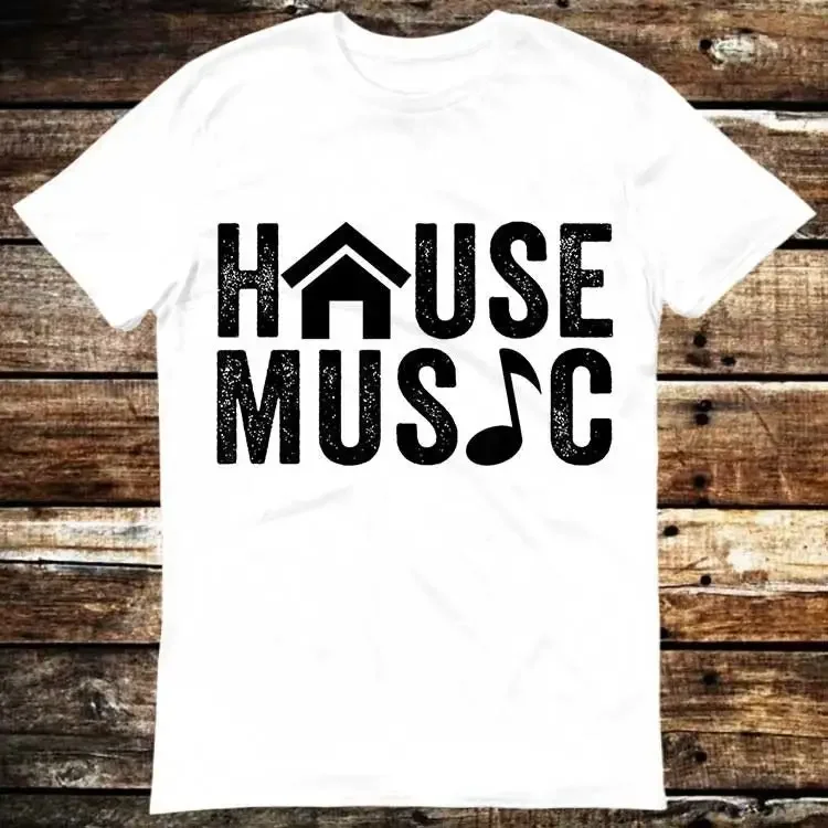 House DJ Nightclub Electronic Dance Music Disc Jockey T Shirt Meme Funny Vintage Style Aesthetic Gamer Cult Movie 6244