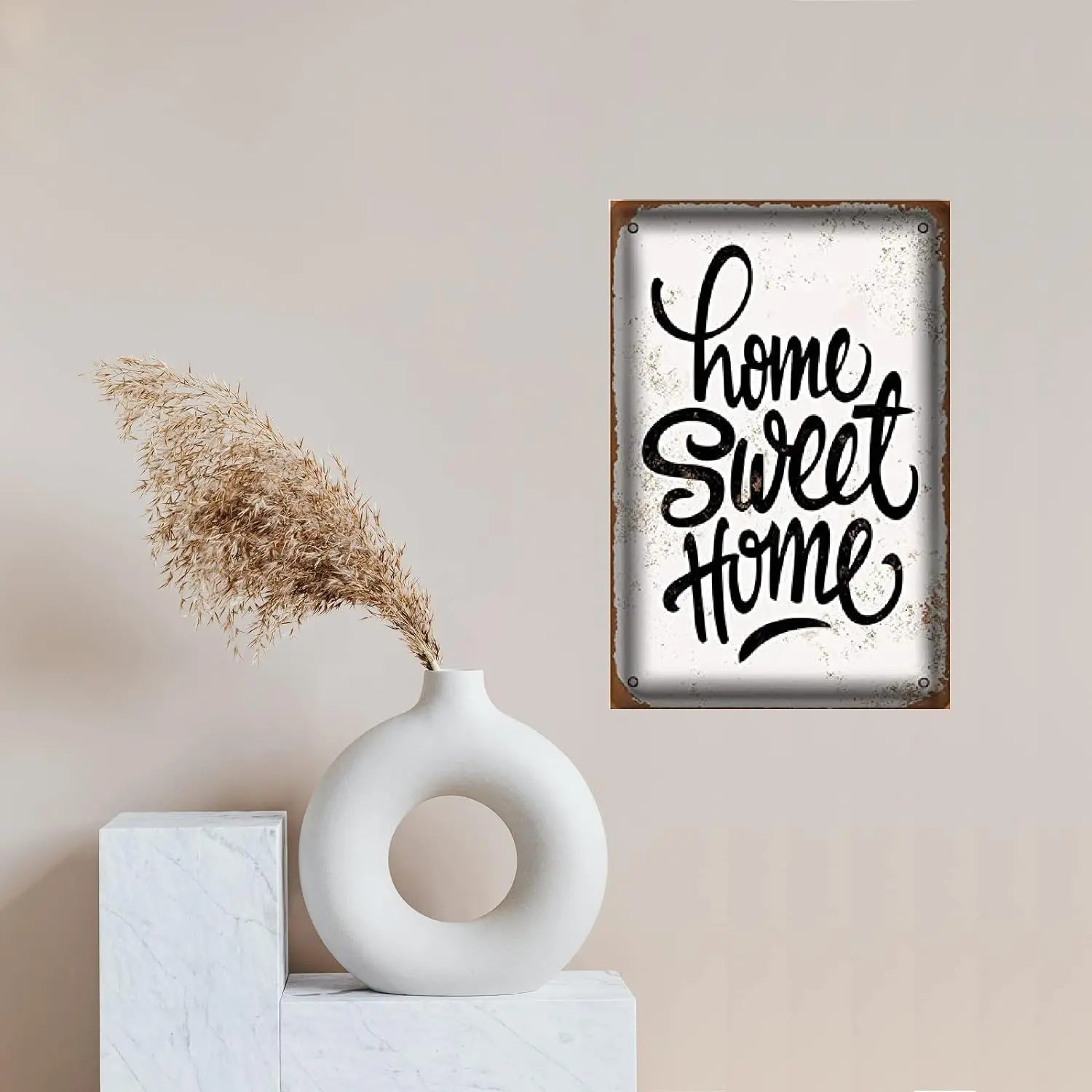 الرجعية تين تسجيل المعادن المشارك خمر جدار ديكور المنزل الحلو المنزل للحانة المطاعم مقهى نادي اللوحة رجل الكهف جدار 8x12 #4