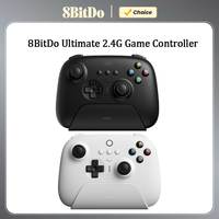 8BitDo Ultimate Wireless 2.4G Gaming Controller with 2.4g Adapter Charging Dock for PC Windows 10 11 Android Steam Raspberry Pi