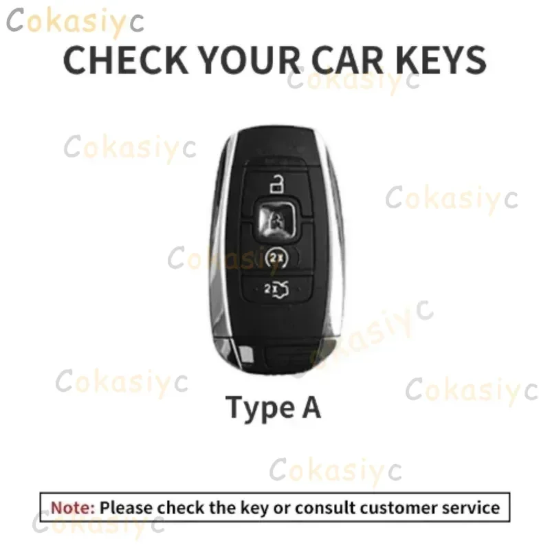 Leather Car Remote Key Case Cover for Lincoln Continental MKC MKZ MKX Navigator Z Nautilus Aviator Corsair 2017 2018 2019 2022