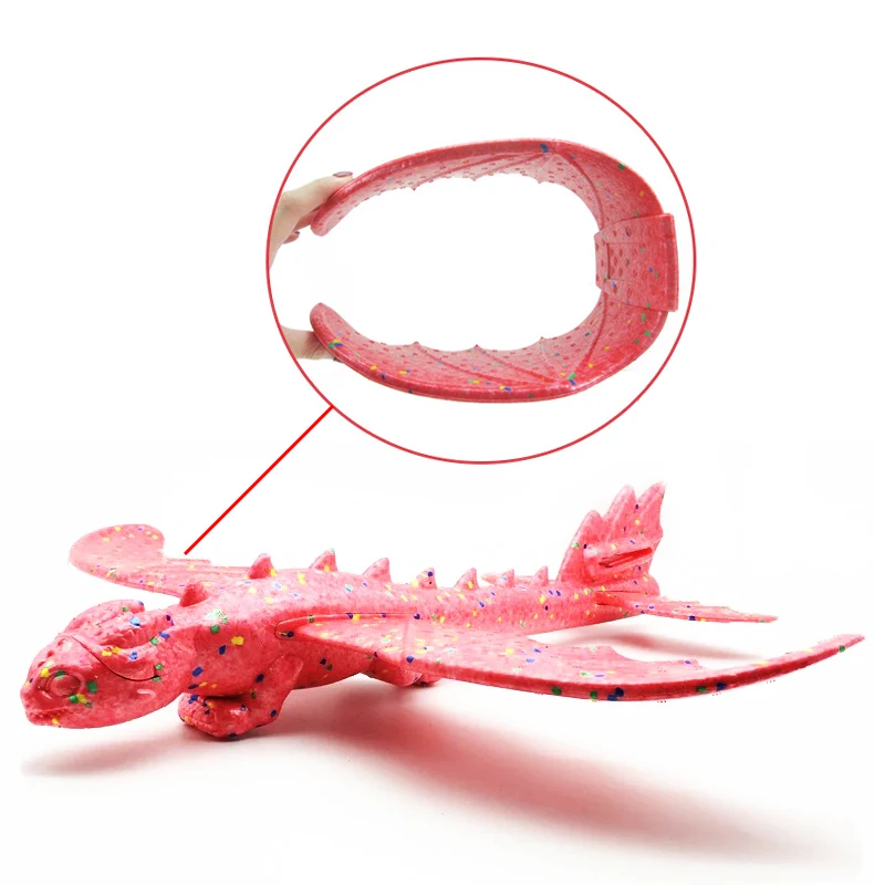 EPP Dragon Airplane 48cm Big Glider Dinosaur Plane Model Pterosaur Hand Throw Flying Aircraft Summer Outdoor Educational Kid Toy