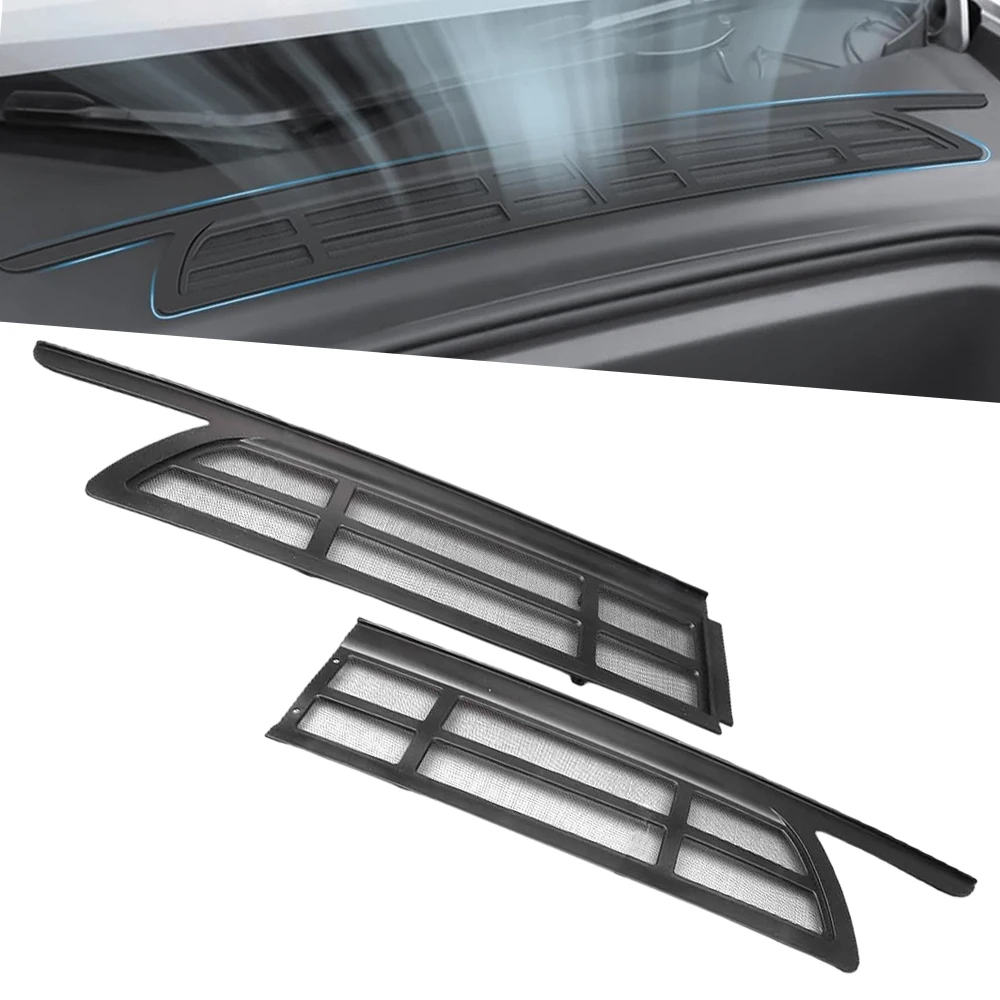 Front Trunk Air-conditioning Cover Insect-proof Net Segmented Air Conditioning Inlet Grille for Tesla Model Y 2021-2022