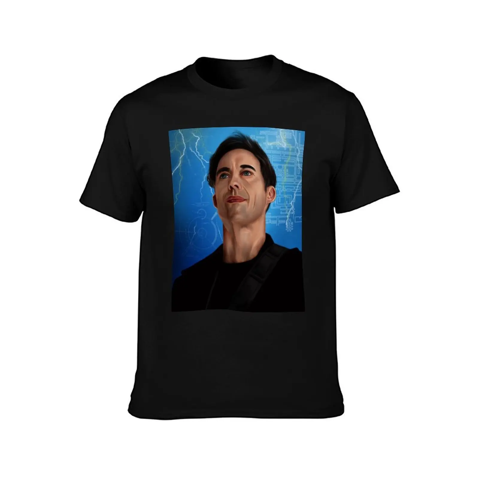 Harrison Wells T-Shirt Fashion Pattern Printed Tee Shirt T-Shirt