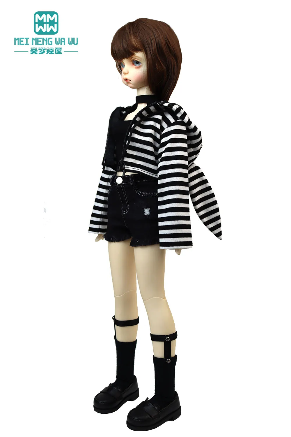 BJD abbigliamento moda giacca con cappuccio fit 28-45cm 1/6 1/4 DD SD accessori per bambole regalo per ragazza