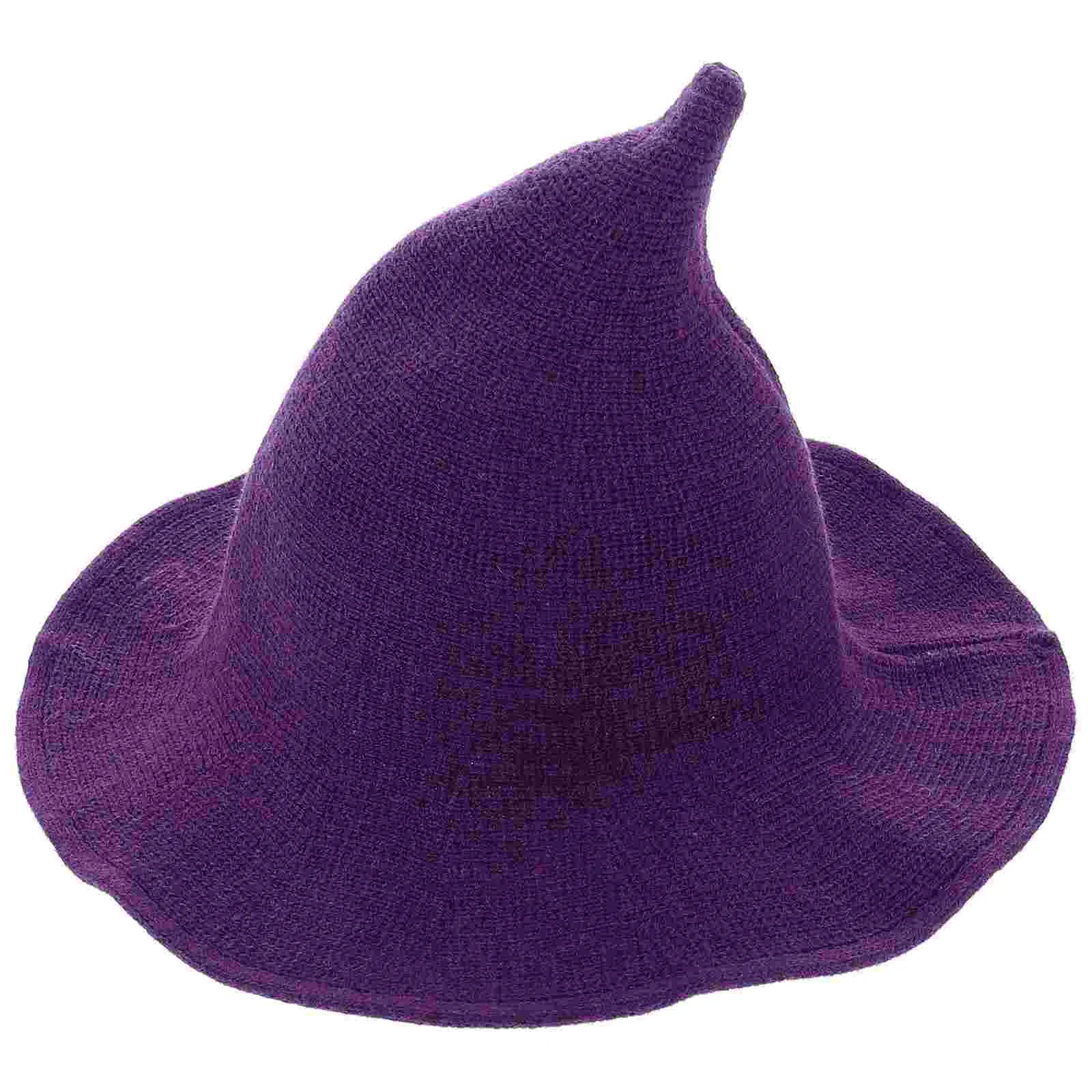 

Witch Hat Accessory Costume Halloween Party Caps Foldable Clothing Winter Dance Stage Performance Cotton