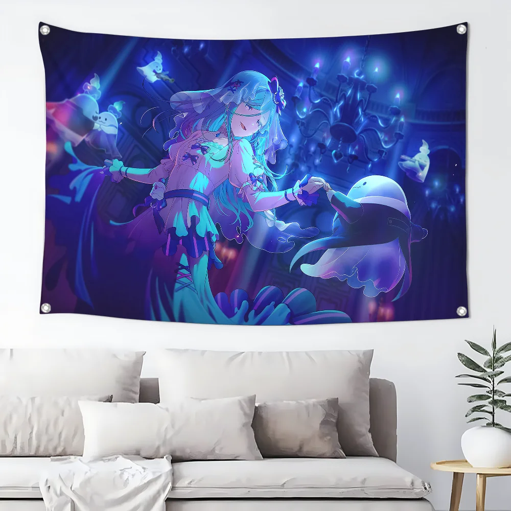 

Hinomori Shizuku-Girl Flag Home&Garden Outdoor Microfiber Printed Decoration Background Art Flag Banner