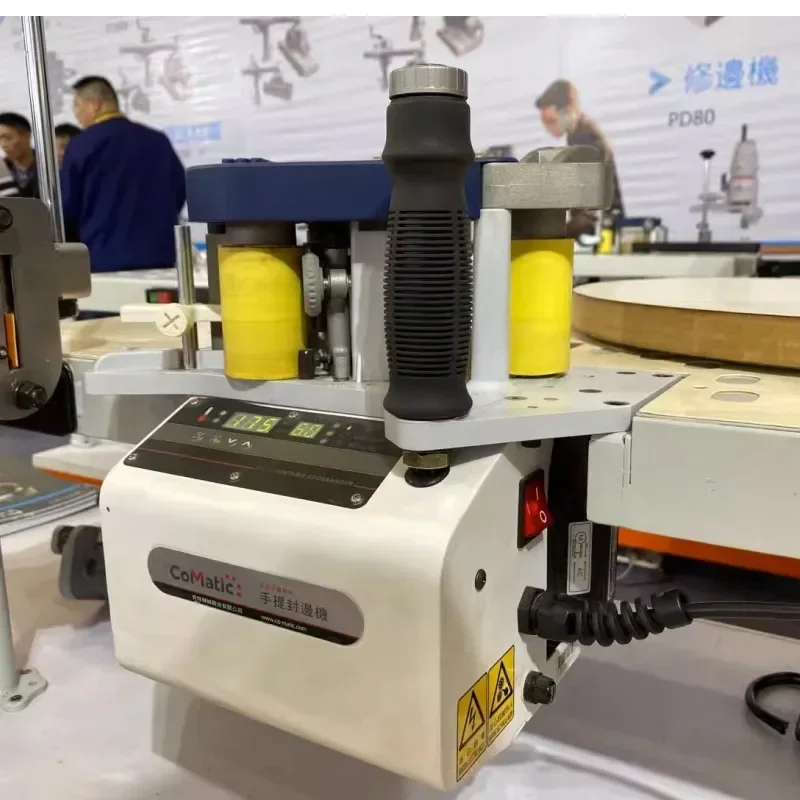 

220 В новая ручная деревообрабатывающая кривая линия ручная кромкооблицовочная машина безкрасочная пластина кромкооблицовка BR500