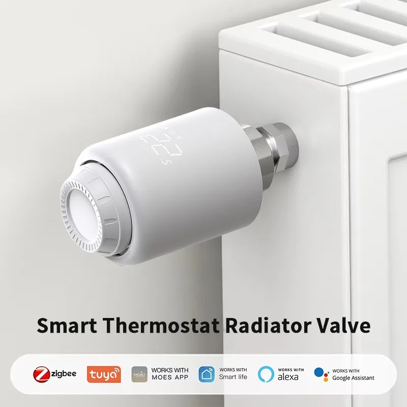 Tuya WiFi/ZigBee Smart Thermostat Radiator Valve Remote Timer Automatic Radiator Switch Energy-saving Temperature Control Valve