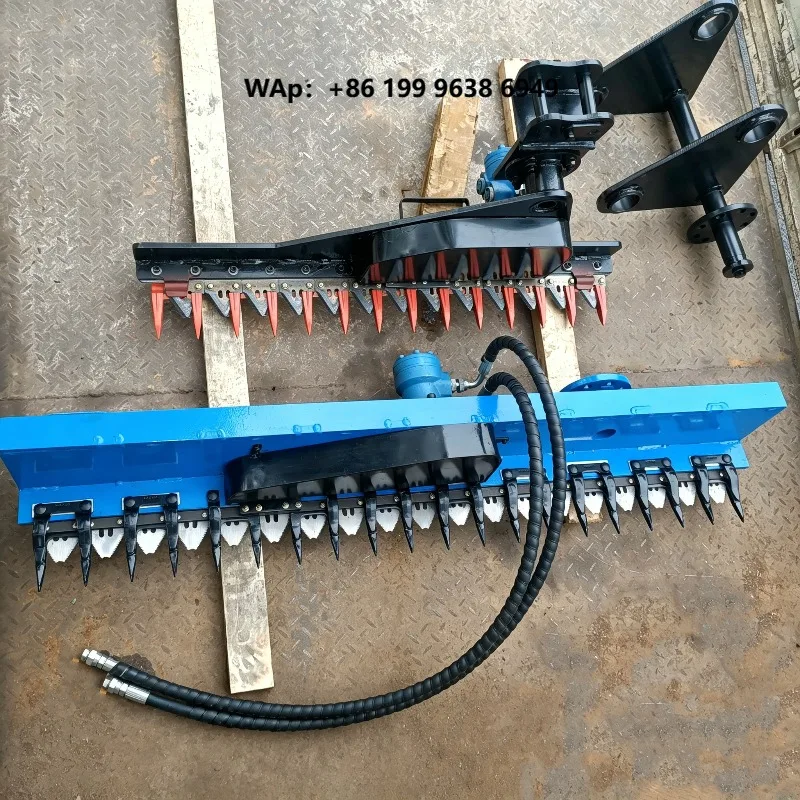 1m 1.2m 1.5m Hydraulic Hedge Trimmer Attachment with Motor for 1-12 Ton Excavator High Efficiency Construction Machinery