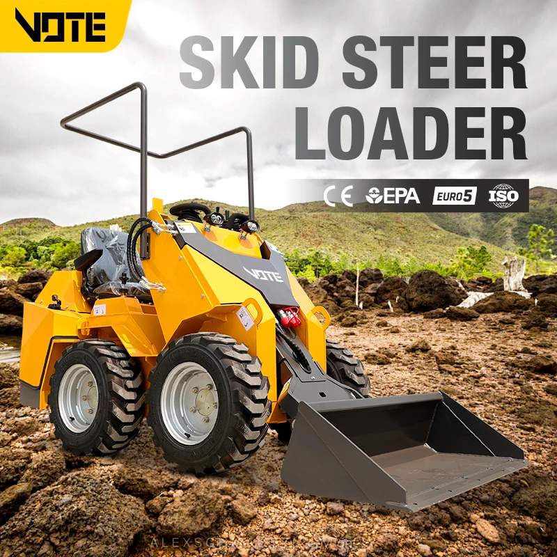 

Mini Compact Crawler Skid Steer Loader With Track Multifunctional Cheap Price Sale Skid Steer Loader Mini Front Loader