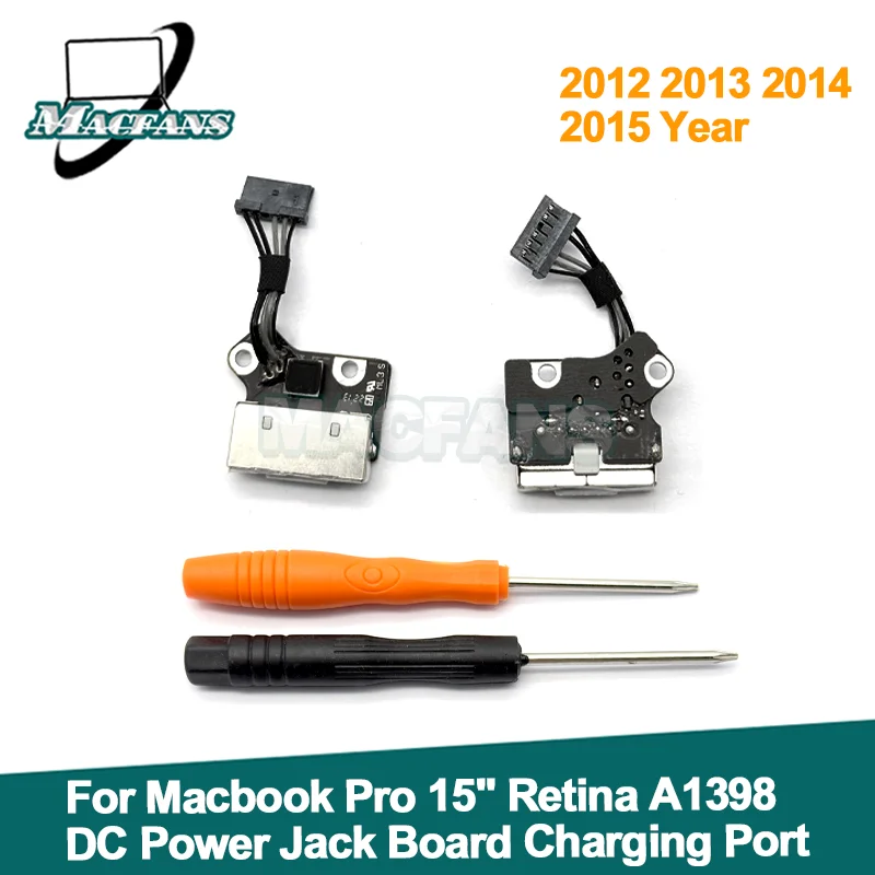 Tested AC DC Power Jack Board Charging Port for MacBook Pro Retina A1398 15