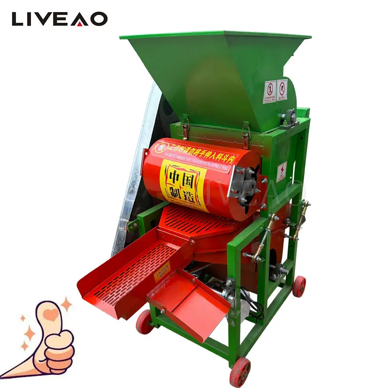 

Grain Peeling Groundnut Decorticator Sheller Peanut Thresher Small Peanut Remove Skin Machine