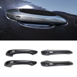 Real Carbon Fiber Side Door Handle Cover Car Accessories For Porsche Cayenne 2018up