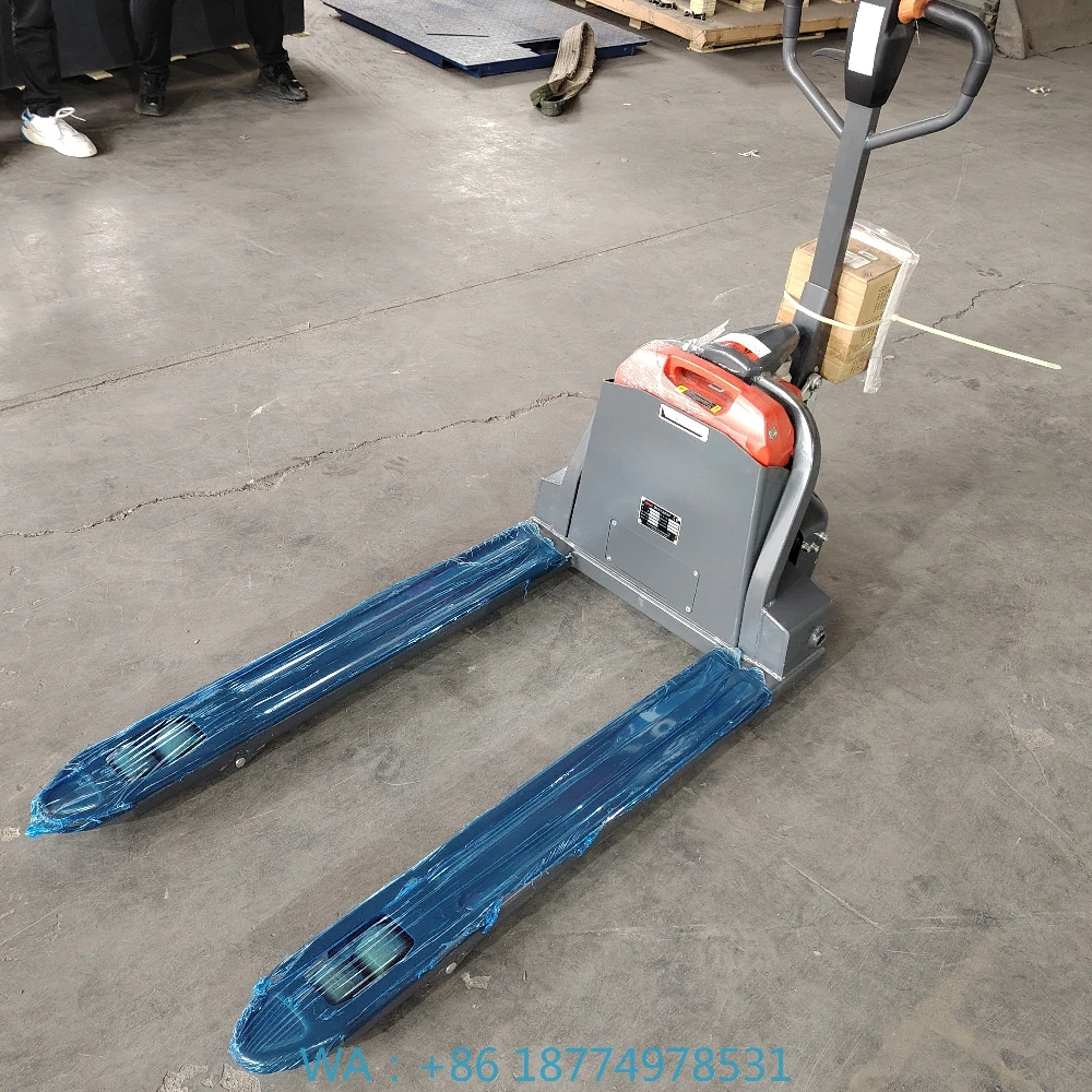 Lithium Battery Electric Pallet Truck Pallet Jack Scale Electric Pallet Truck 1000kg 1500kg