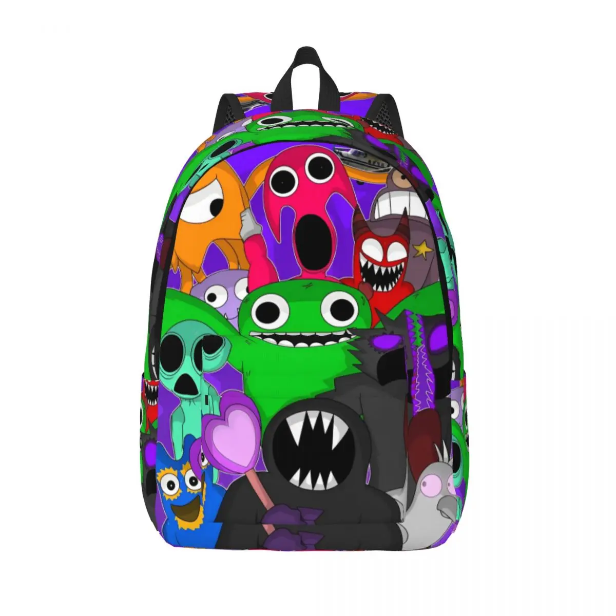 Garten Of Banban Horror Game Backpack for Men Women Casual Student Work Daypack Laptop Computer Canvas Bags with Pocket