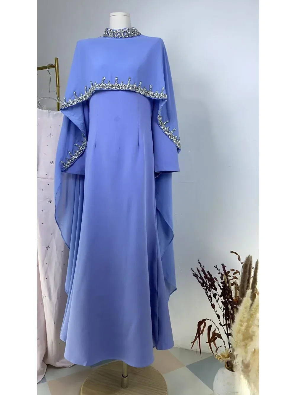 Eid vrouwen Jurk abaya moslim Ramadan Jalabiya Borduren Feestjurken Dubai Lange Gewaad Marokko Kaftan Islam Vestidos Largos 2025