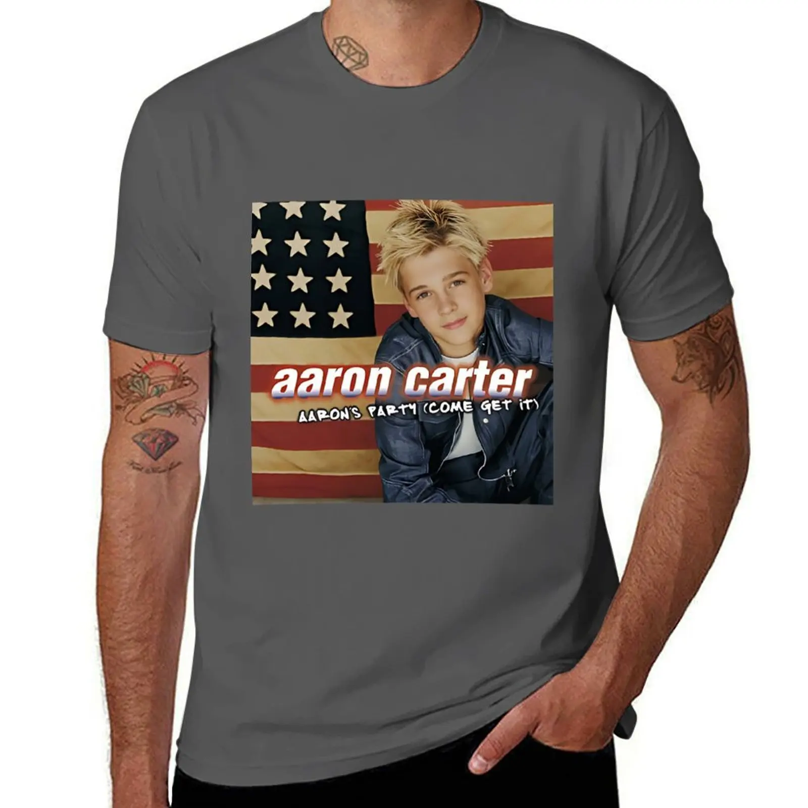 

Aaron Carter, Aaron's Party T-Shirt Breathable Mesh Panel T-Shirt