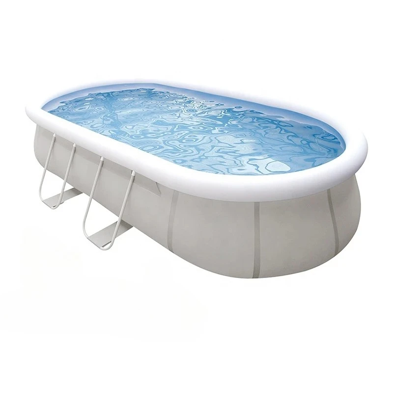 

Outdoor Kids Family Swimming Pool Luxury Above Ground Metal Frame Pool 5.4M