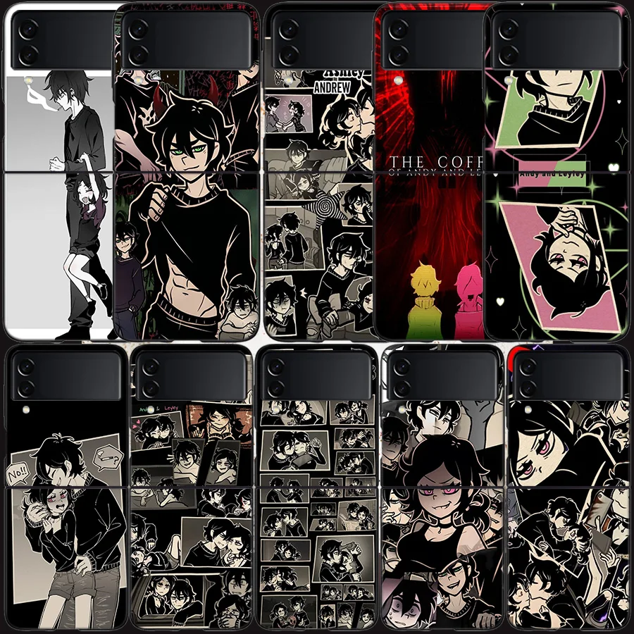 Funda para Teléfono The Coffin of Andy and Leyley para Samsung Z Flip 7 6 5G Galaxy Z Flip 5 4 3, Carcasa Rígida Negra de Lujo para PC