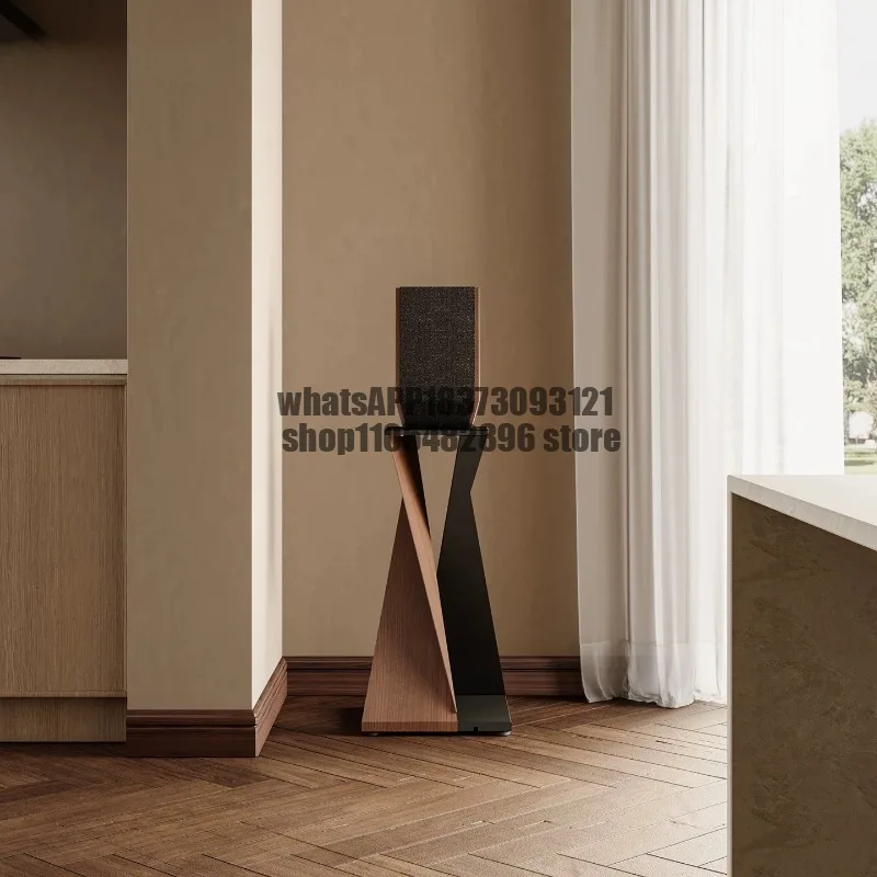 Art Speaker Stand Surround Sound Home Audio Metal Foot Floor Shelf