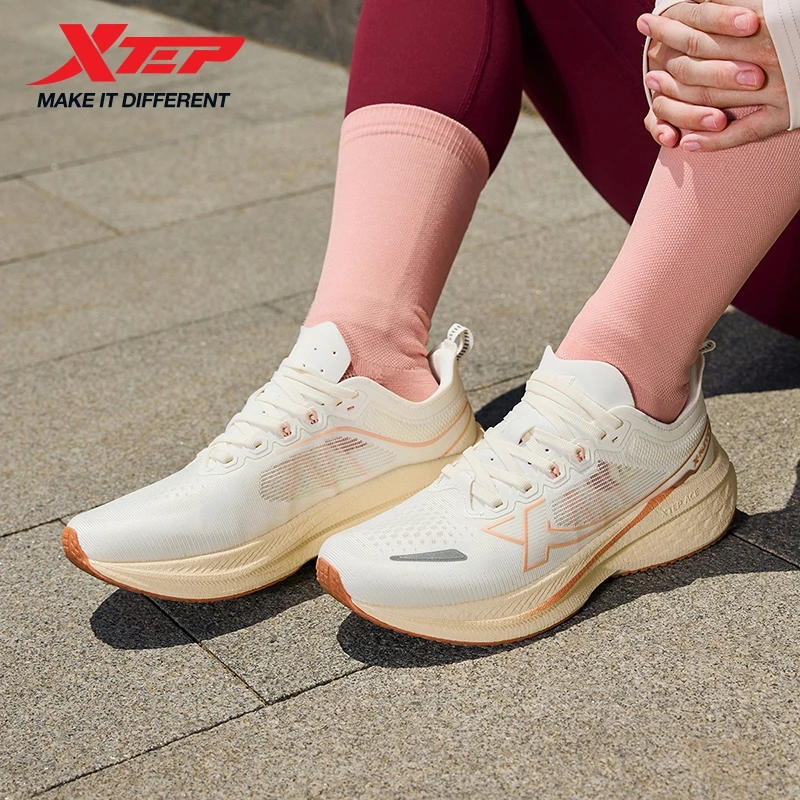 Xtep cinco velocidades 2.0 tênis de corrida para mulher 2024 outono confortável sapatos esportivos jogging amortecimento tênis 876318110002