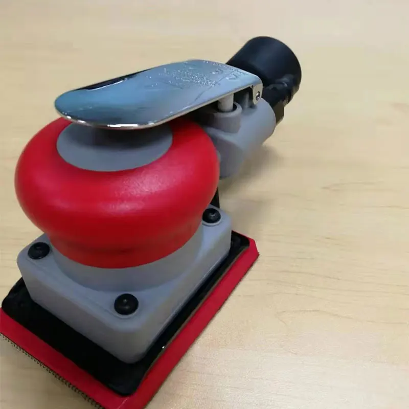 75 / 100 Mm Vierkante Pneumatische Grinder Automobiel Verf Polijsten Sinaasappelschil Droge Molen Dunne Zachte Schuurpapier Slijpen