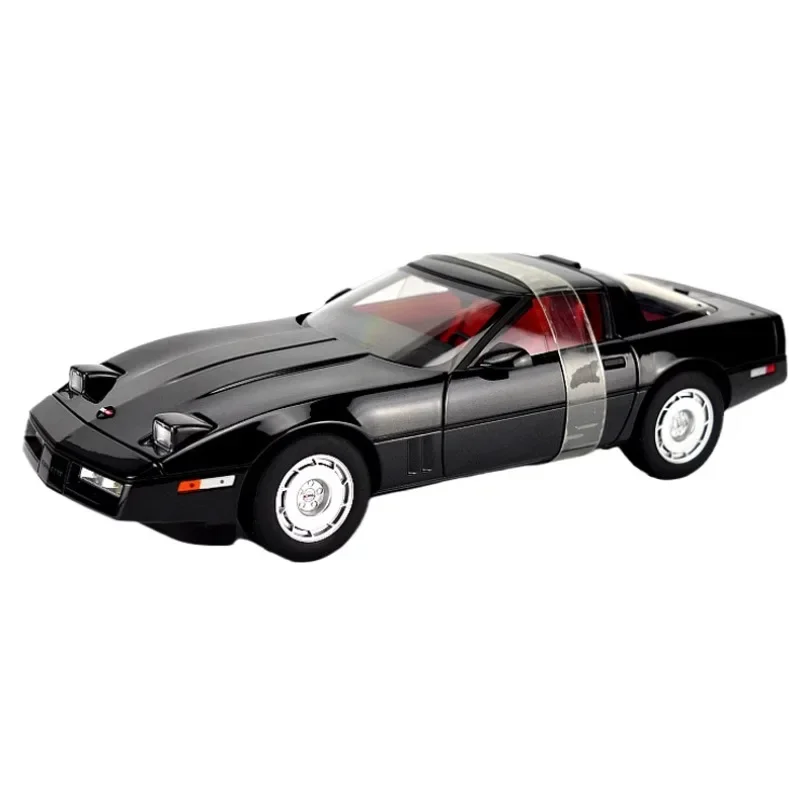 Corvette 1986 Diecast Alloy Simulation Modelo estático, brinquedos de decoração infantil, coleção infantil, presentes de escola, 1:18