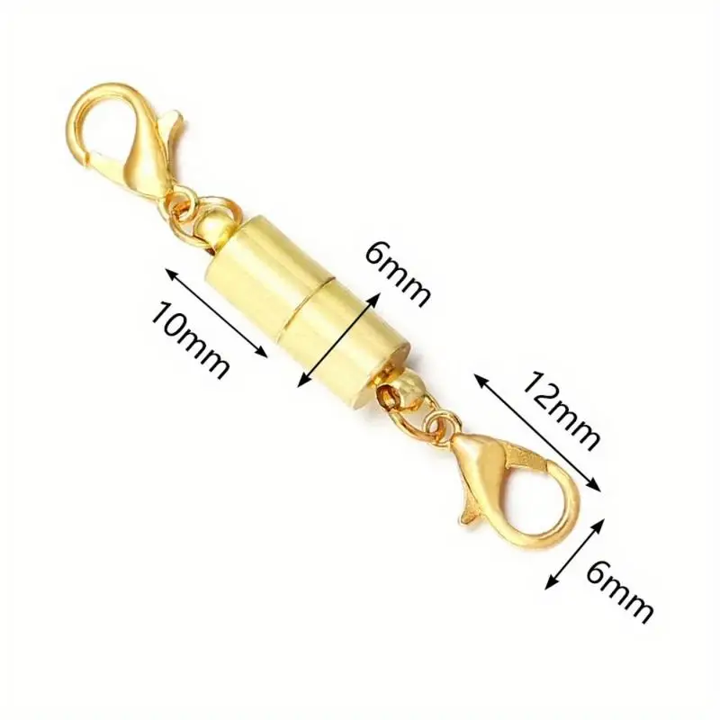 4Pcs Lot Round Magnetic Clasps for Jewelry Making Magnet End Connectors Metal Lobster Clasp Buckle - view 4