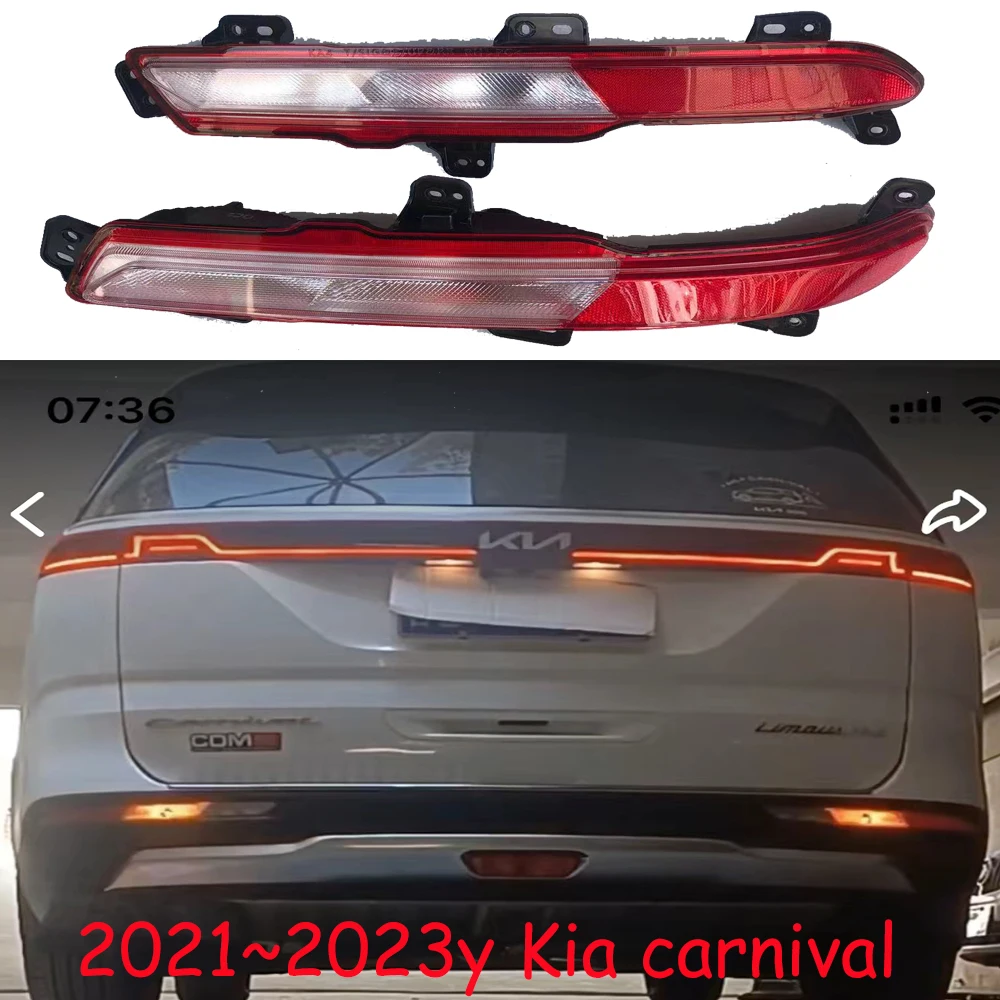 1pcs Car accessories bupmer tail light for Kia carnival taillight 2021~2023y fog FOR Kia carnival rear light