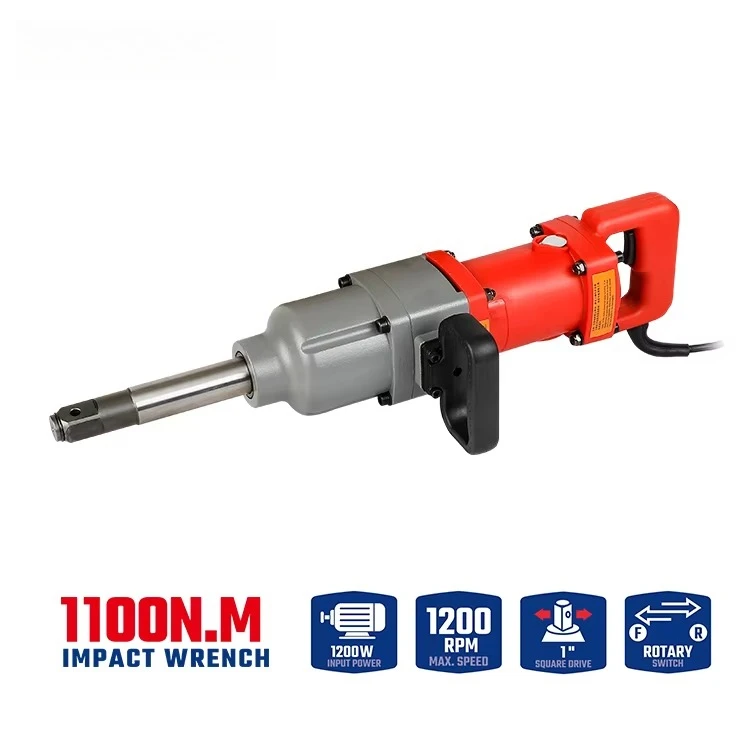 WORKPRO Professional 1 Inch Electric Power Impact Wrench Super Heavy-Duty 1200w High Torque Corded Impact Tool 220V Rated