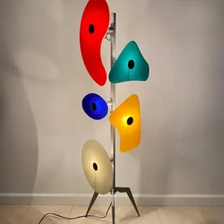 Iron Acrylic Stand Light Modern Art Floor Lamp Color Bedside Table Lamps for Room Living Room Lighting Home Decorations Lustre