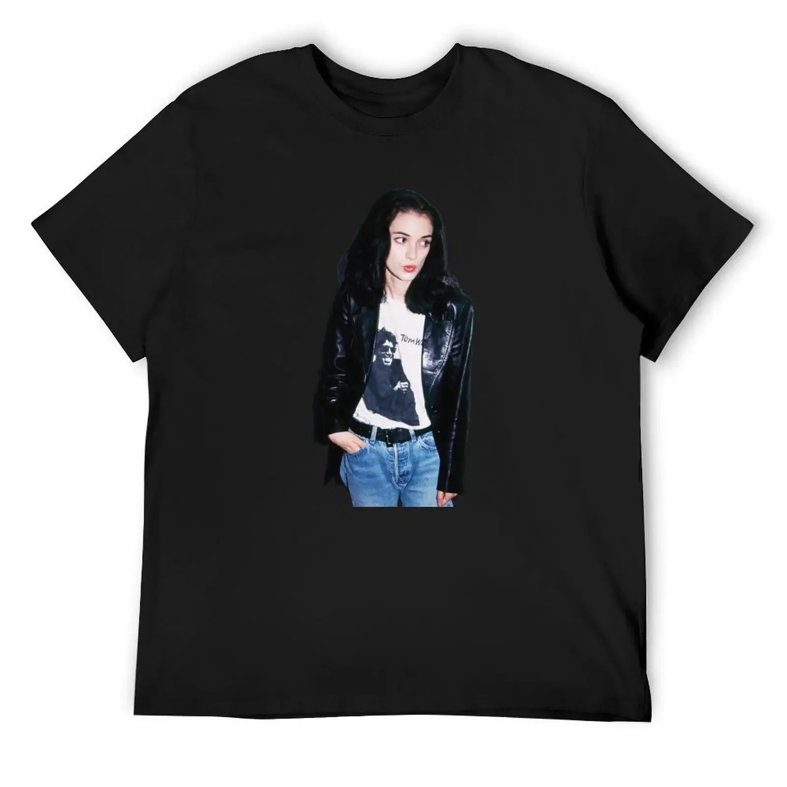 Winona Ryder T-Shirt hippie clothes man t shirt summer top tee shirts for men