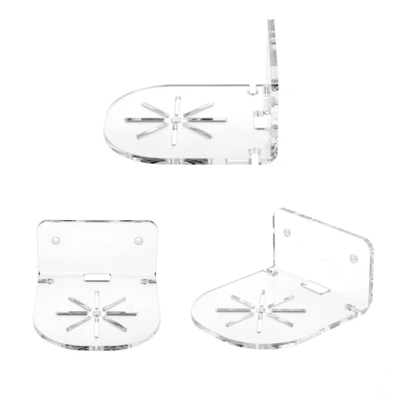 قطعتان من الأرفف العائمة من الأكريليك لمكبر الصوت وحامل شاشة سهل التركيب K1KF
