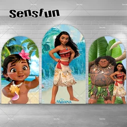 Moana Theme Arch Backdrop Cover Girls Summer Surfing Birthday Party Background Chiara Wall Banner For Photography