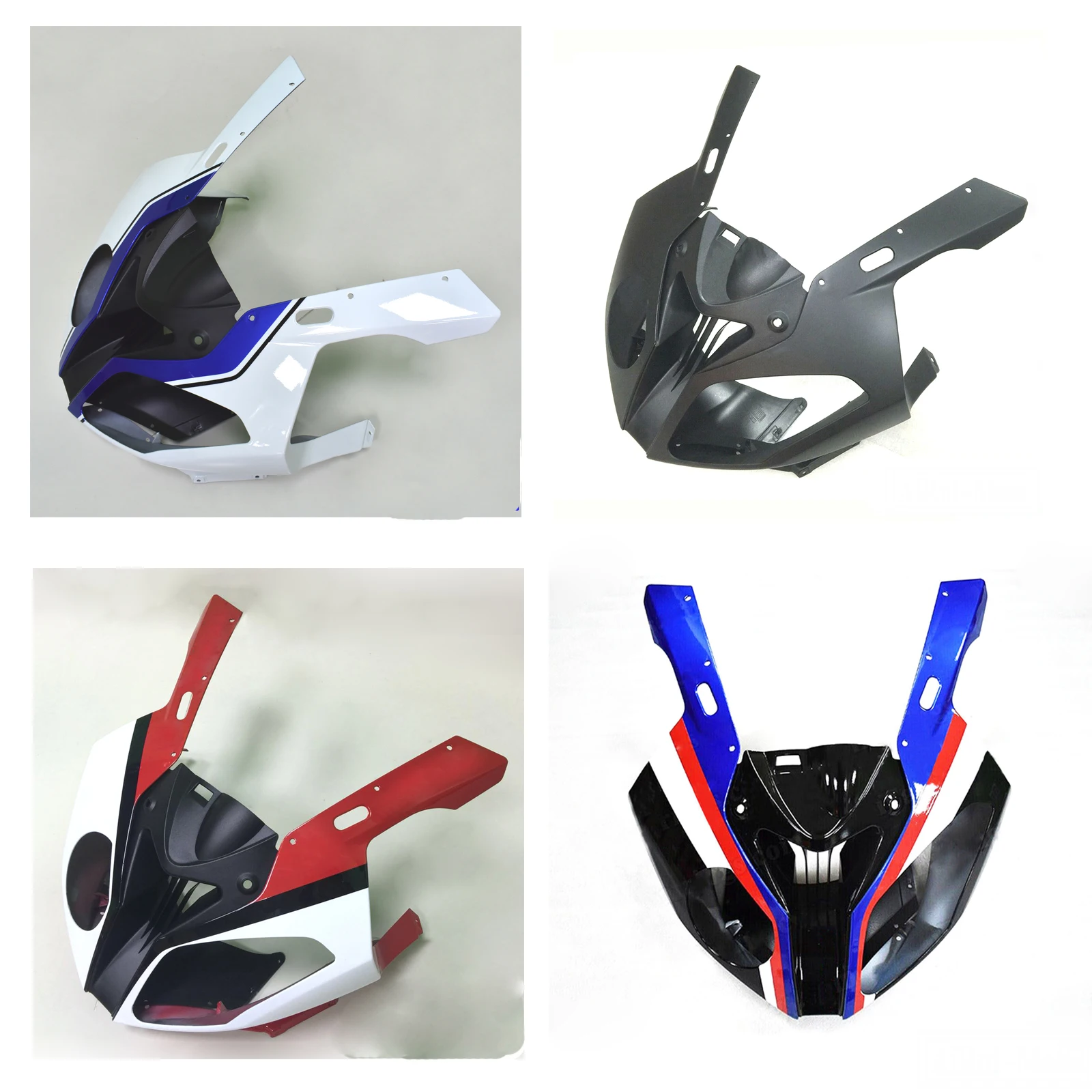 Image of Vordere obere Verkleidung für BMW S1000RR 2009 2010 2011 2012 2013 2014 S 1000RR Links Rechts Mittelabdeckung Anpassbar