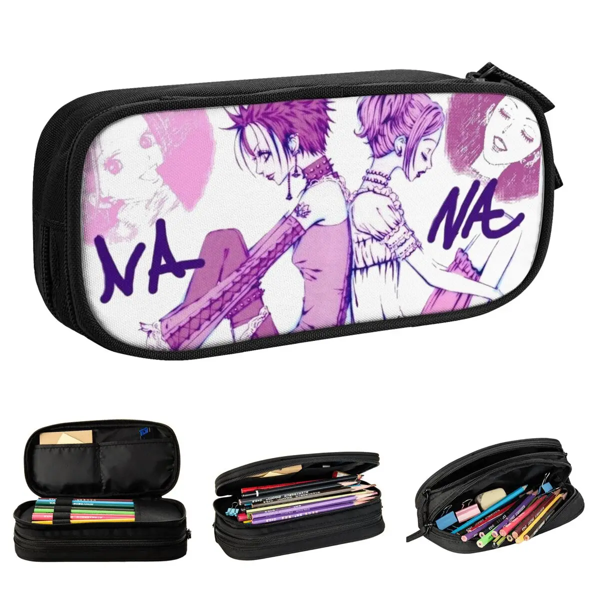 nana-osaki-komatsu-lapis-caso-novo-anime-kawaii-caneta-titular-saco-menina-menino-grande-capacidade-material-escolar-presentes-caixa-de-lapis