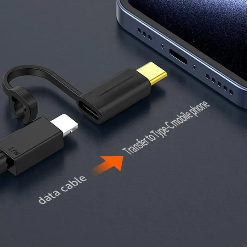 

2025 Новые 1/2Pieces 8PIN Женские до USB C Мужской адаптер быстрая зарядка