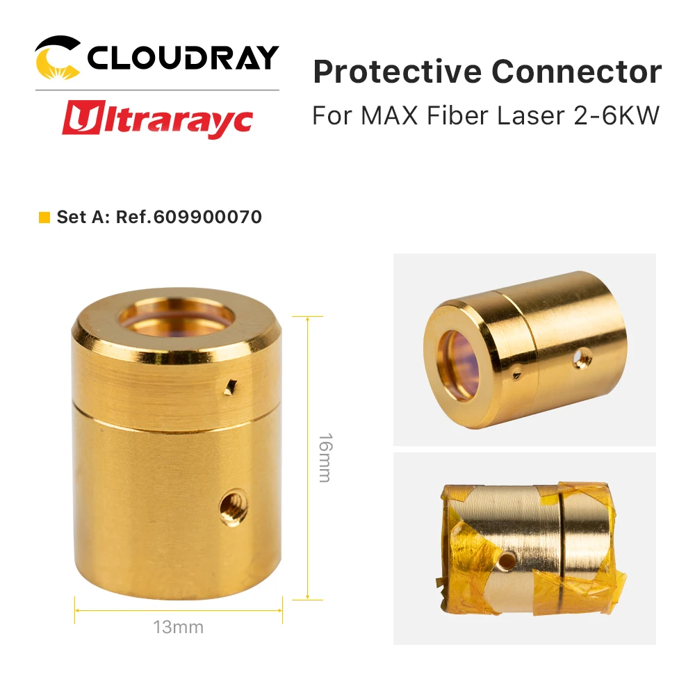 Ultrarayc Max Sợi Nguồn Laser 2-6KW Đầu Ra Bảo Vệ Cổng Kết Nối Ống Kính Nhóm Bảo Vệ Windows Cho Max Sợi Nguồn Laser
