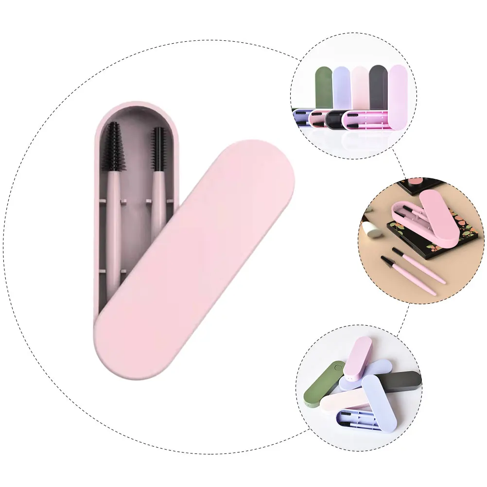 1 مجموعة سيليكون فرشاة للمكياج مجموعة رمش طقم مشط أدوات الحاجب التهيأ المشكل المحمولة السفر مستحضرات التجميل اكسسوارات امرأة