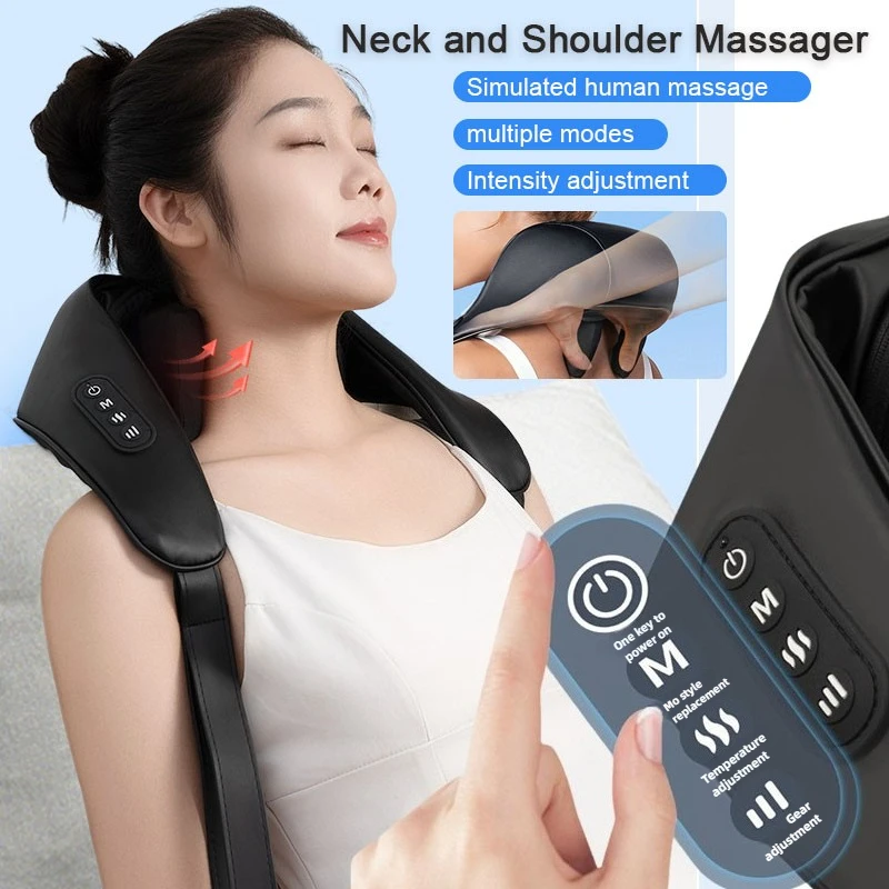 

Многофункциональное устройство для разминания мышц плеч и шеи, шейный отдел позвоночника, шеи, плеч, горячий компресс, массаж, шаль