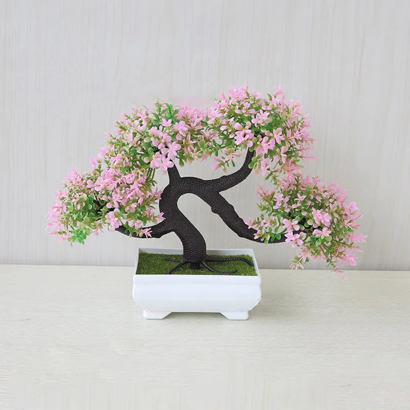 Simulated Potted Dragon Whisker Tree Bonsai Green Plant For Office Desktop Decoration Flowers Potted Home Creative Decoration