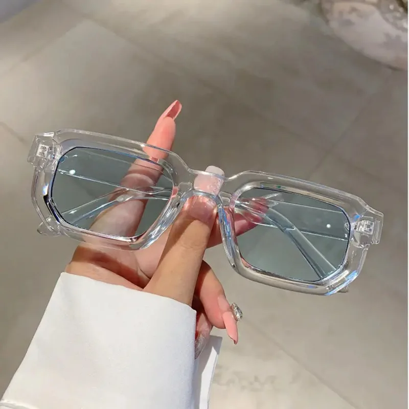 Vintage Rectangle Frame Sunglasses Man Fashion Sun Glasses Luxury Brand Design UV400 Shades Eyewear Women Goggles ﻿ view 3