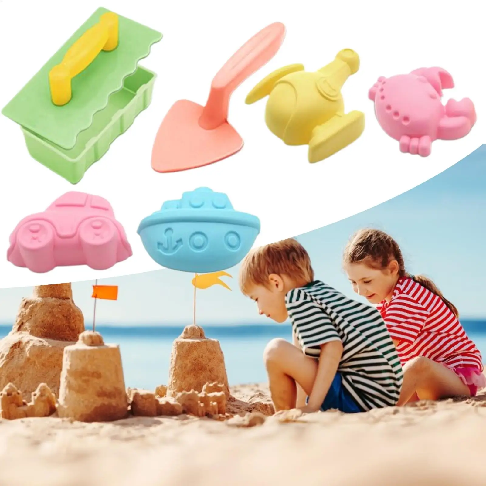 Beach Toys Outdoor Sand Construction Toys Snow Shovel Kids Educational Games Preschool Learning Activities For Poolside Summer