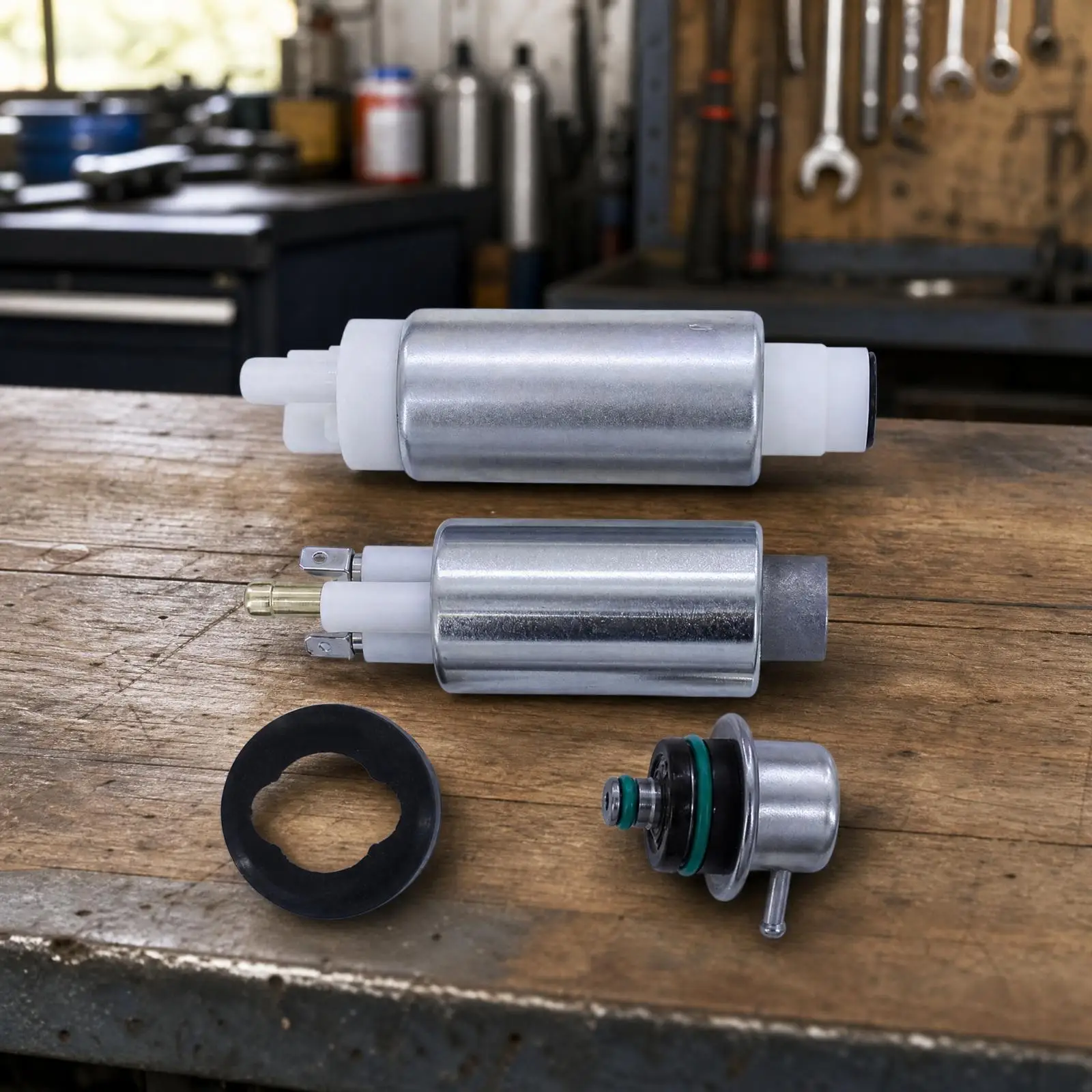 Outboard Motor Electric Power Source Pump Replacement Marine Outboard Power Source Pump Cylindrical for Boat Owners