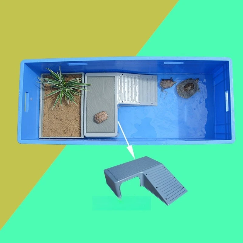 Thickened Turtle Tank Plastic Turnover Box with Sunscreen Fish Tank Open Turtle Special Box Large Turtle Feeding Box Pet Product